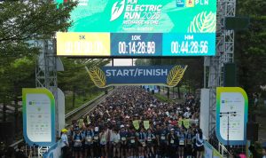 PT PLN (Persero) Para peserta memadati garis start sebelum flag off PLN Electric Run 2025 di kawasan Indonesia Convention Exhibition (ICE) Bumi Serpong Damai, Tangerang tahun lalu. Pada gelaran tersebut, lebih dari 7.500 peserta yang terbagi dalam 3 kategori, yakni 5K, 10K, dan half marathon ikut dalam ajang lari tahunan ramah lingkungan ini